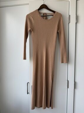 Wayf Ribbed Maxi Sweater Dress
